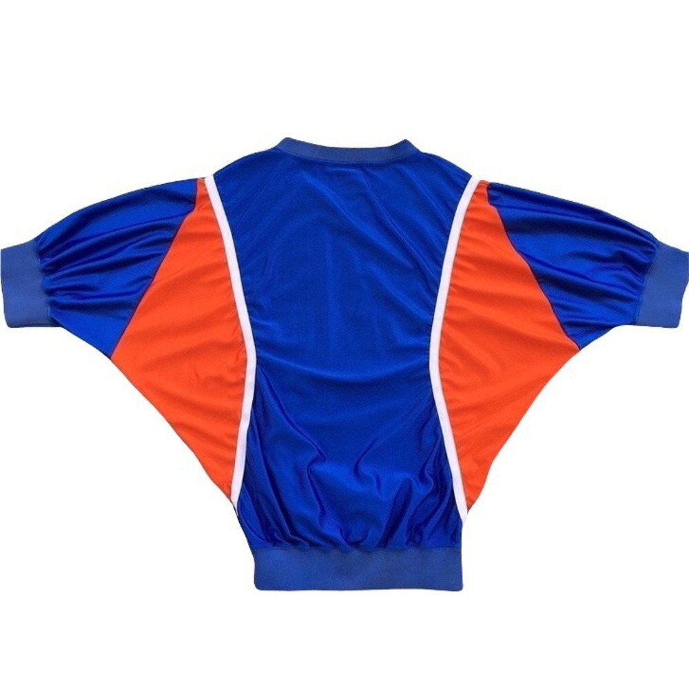 Vintage Wilson Made In USA Cheerleading Jersey Size 36 Small Hawks Blue Orange - Picture 3 of 5
